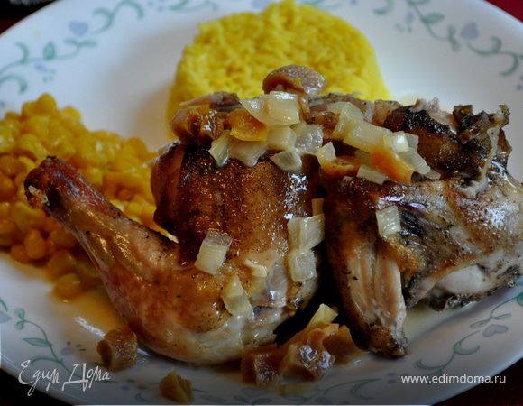 Куропатки в абрикосовом соусе Куропатки в абрикосовом соусе