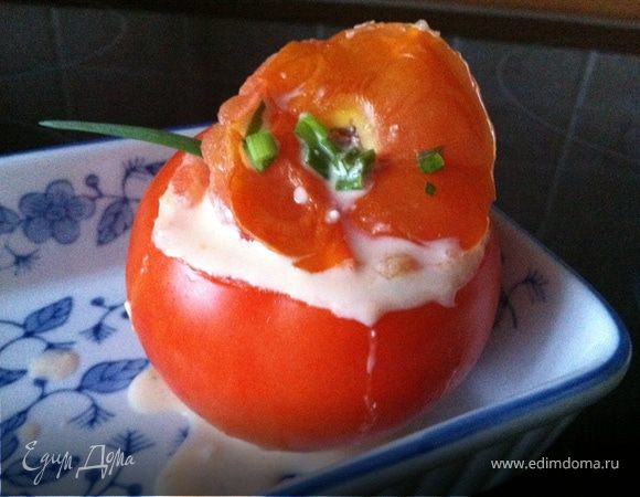 Запеченные помидоры с брынзой Запеченные помидоры с брынзой