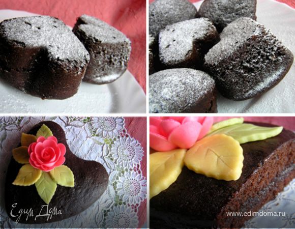 Шоколадно-клубничные кексы или Торт Шоколадно-клубничные кексы или Торт