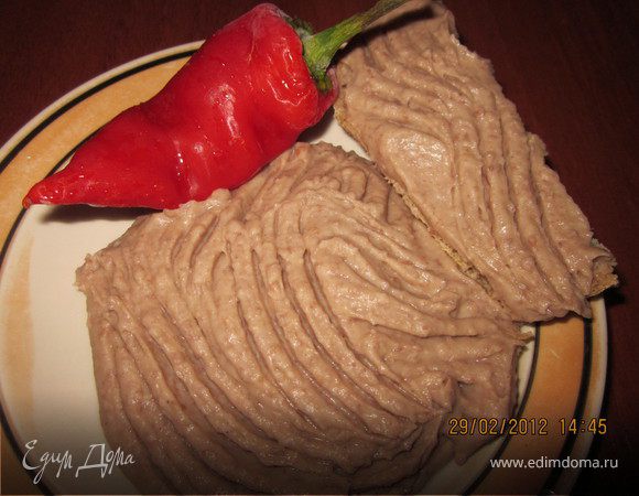 Фасолевый паштет с начинкой Фасолевый паштет с начинкой