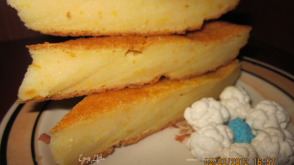 Кукурузно-апельсиновый манник!