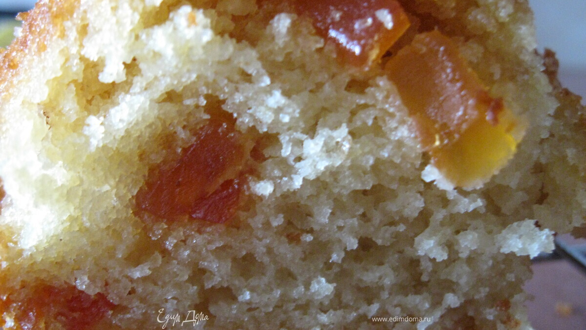 Масленно пудинговый кекс с кусочками папайи