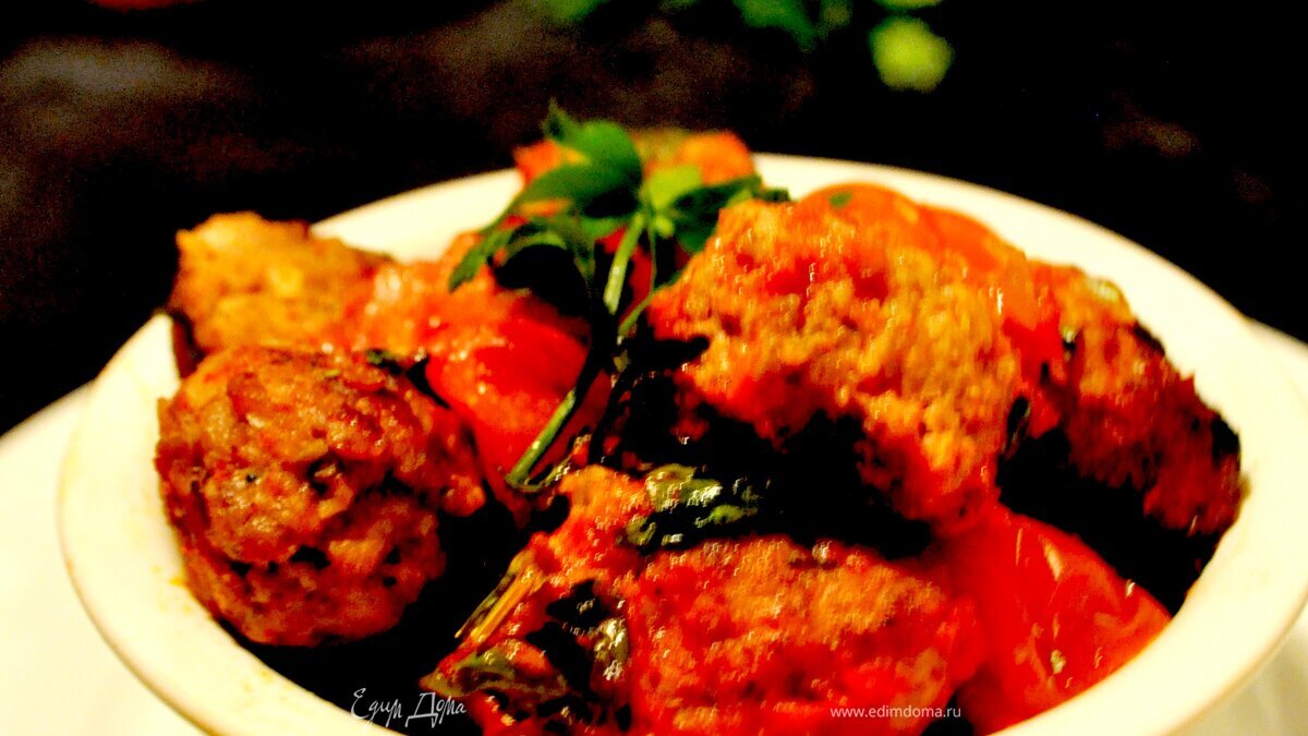 Тефтели с томатами или обед выходного дня