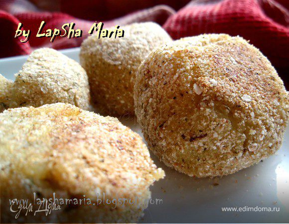 Картофельные крокеты с грибной начинкой (постные)