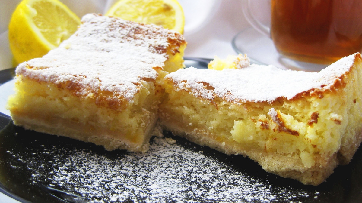 Пирожные "Лимонные квадратики"