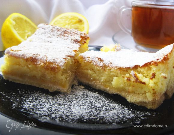Пирожные "Лимонные квадратики"