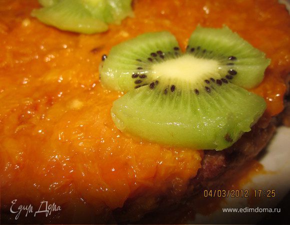 Постный торт  "Мегафруктовый" 