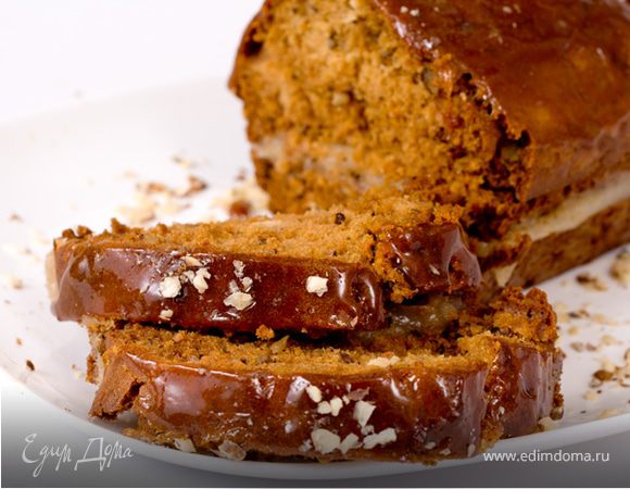 Медовый кекс с банановой прослойкой Медовый кекс с банановой прослойкой