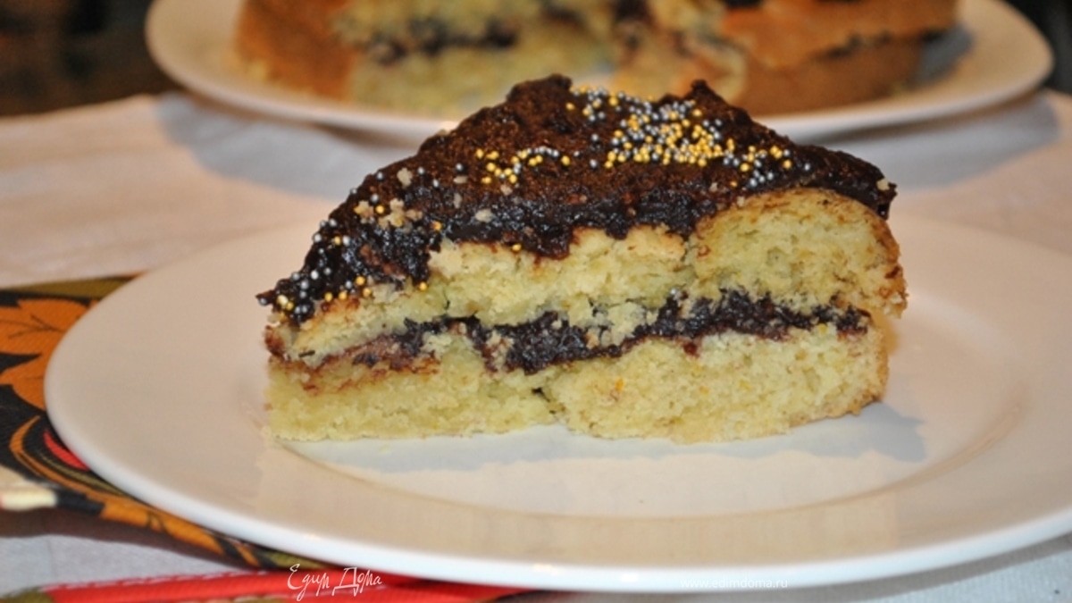 Постный апельсиновый бисквит