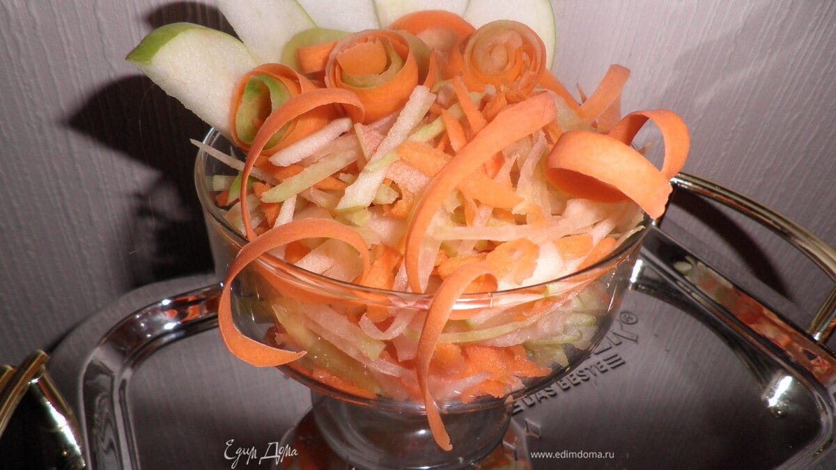 Салат с зеленой редькой