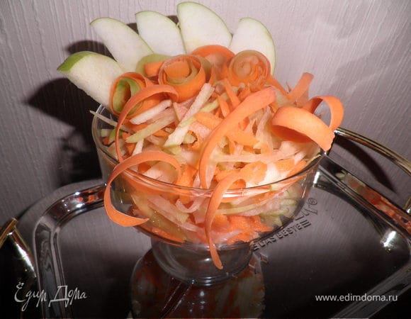 Салат с зеленой редькой