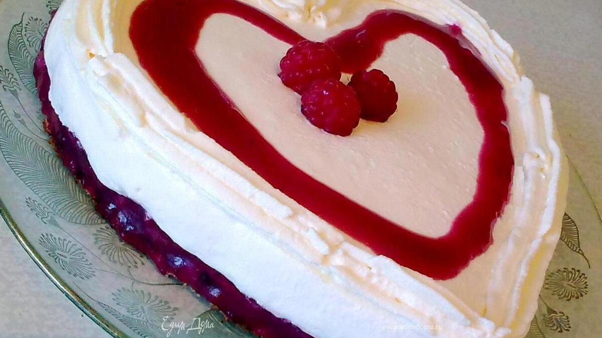 Ягодно-творожный торт "Признание"