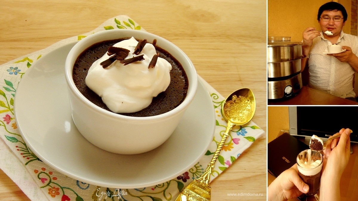 Pot de creme из пароварки