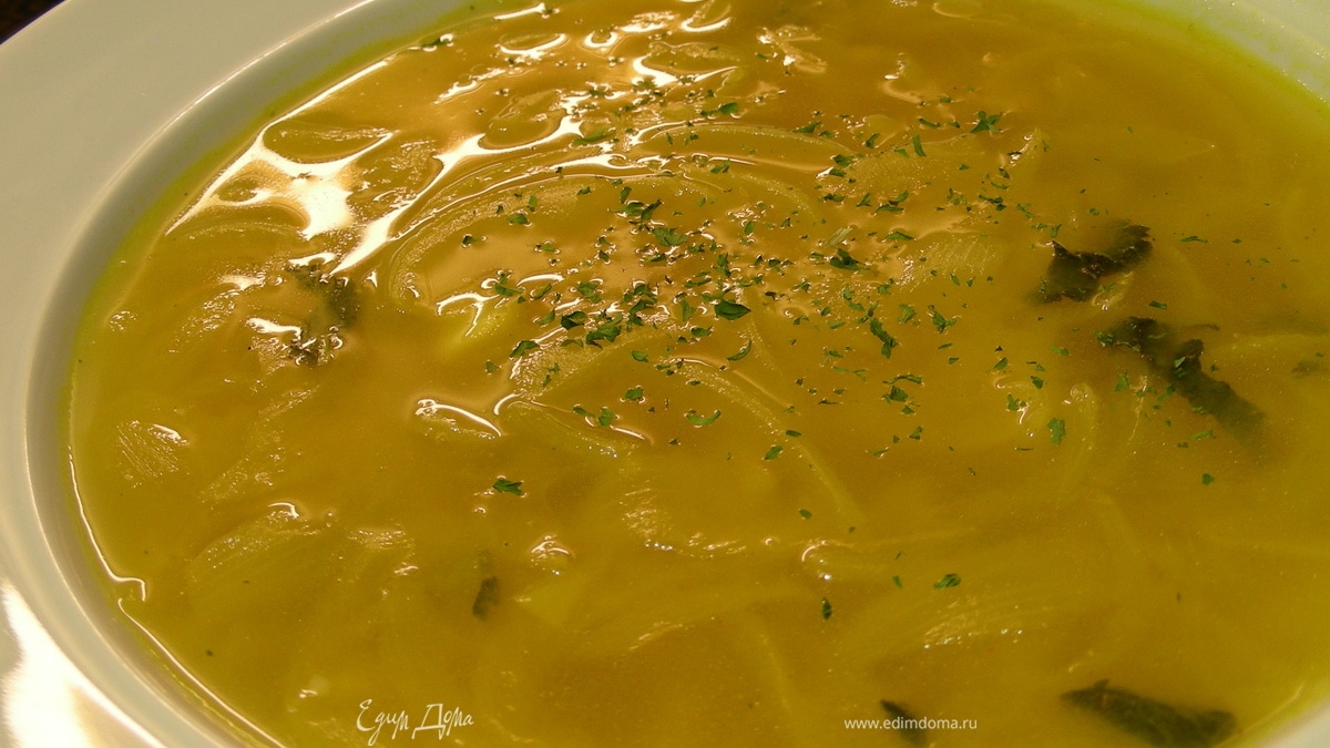 Пряный луковый суп по-персидски