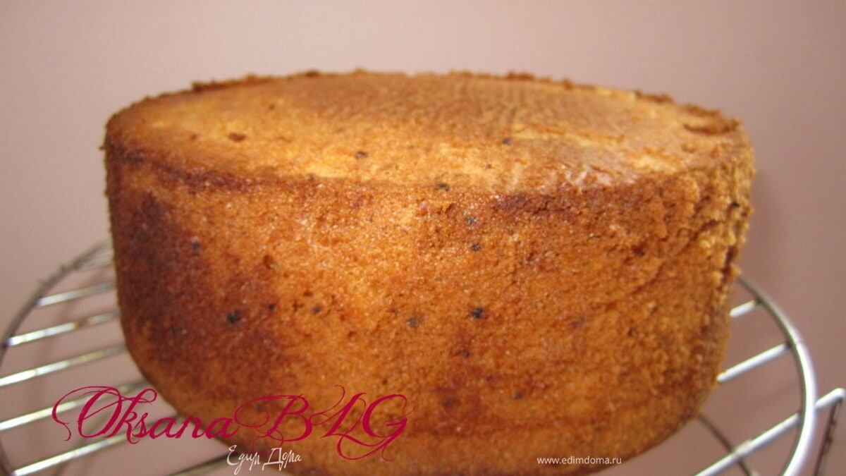 Ванильный шифоновый бисквит