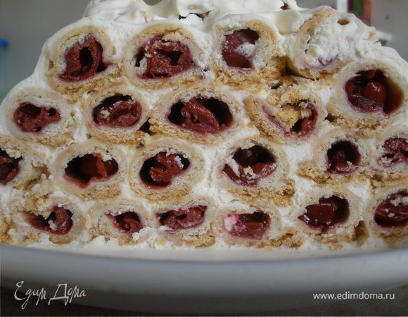 Торт «Вишневые соты»