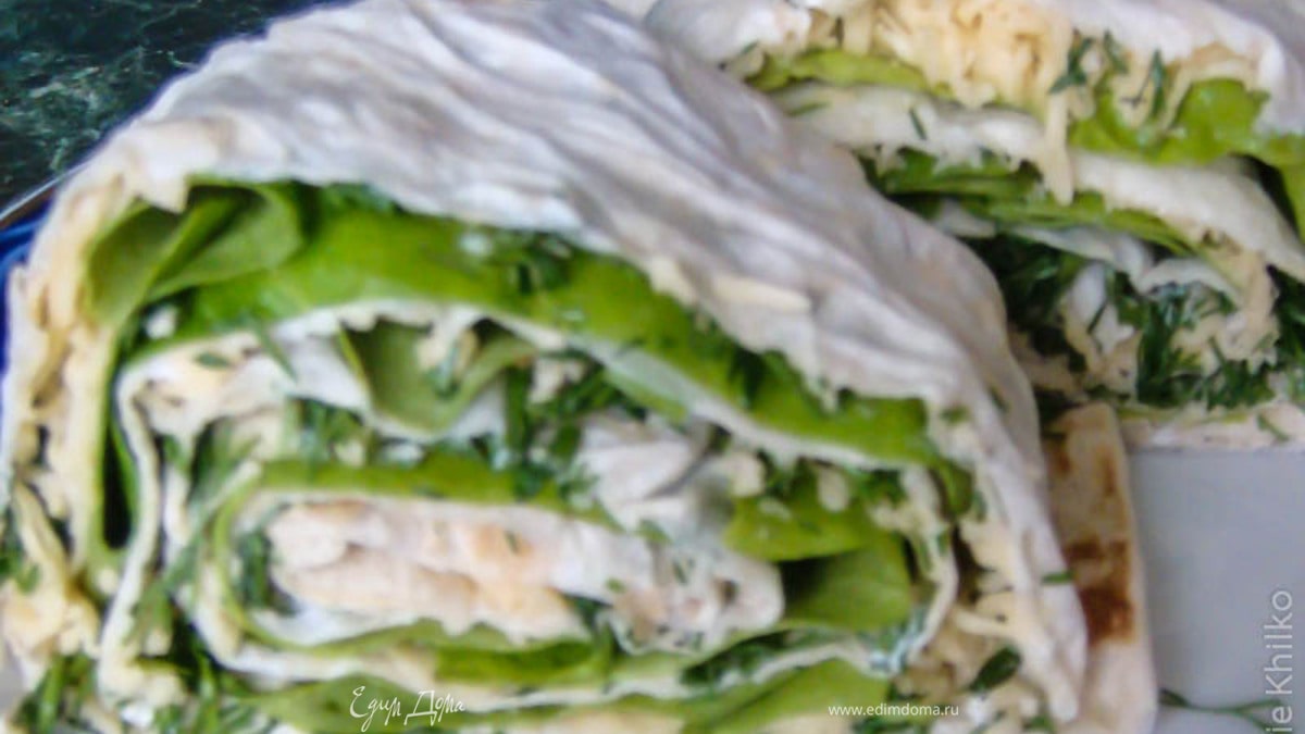 Легкий лаваш с начинкой