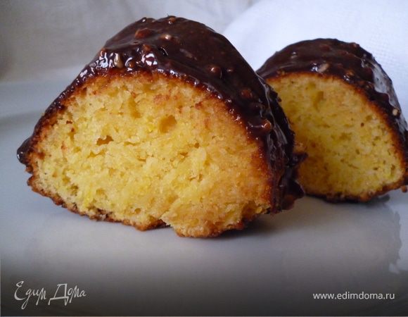 Лимонный кекс с кукурузной мукой