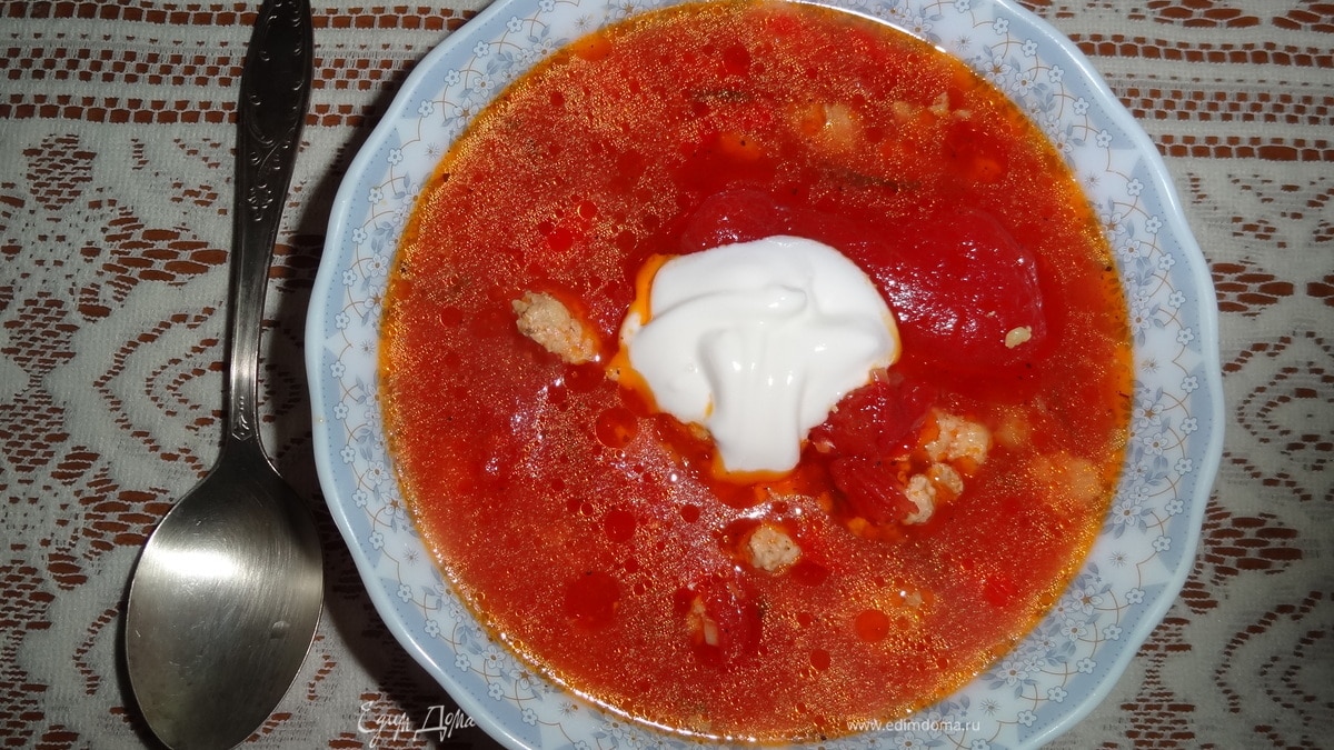 Свиной чили суп