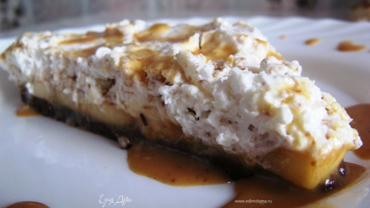Сливочно-миндальный десерт на прянике