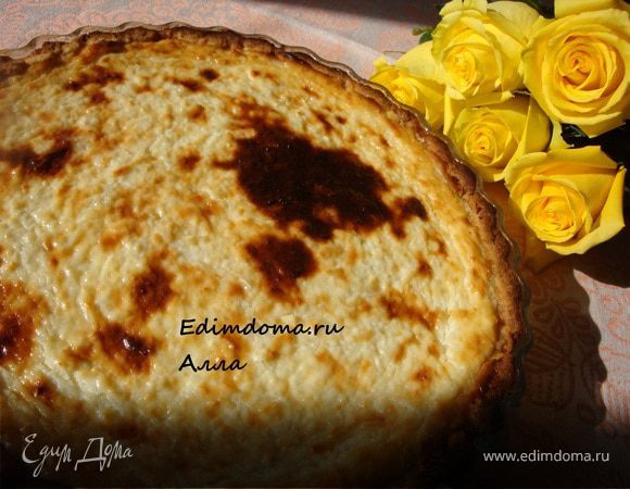 Творожно-кокосовый тарт. Дубайские истории. Рецепт №1