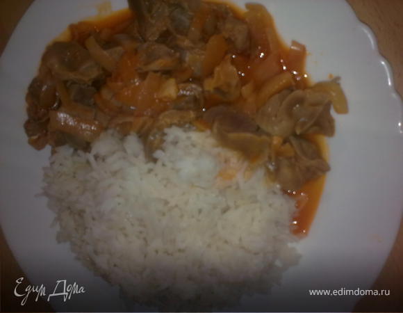 Куриные желудки по-средиземноморски