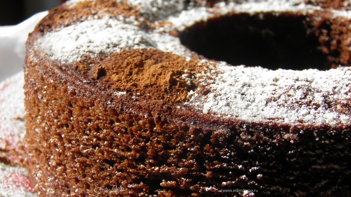 Шоколадно-цитрусовый торт (для постных дней)