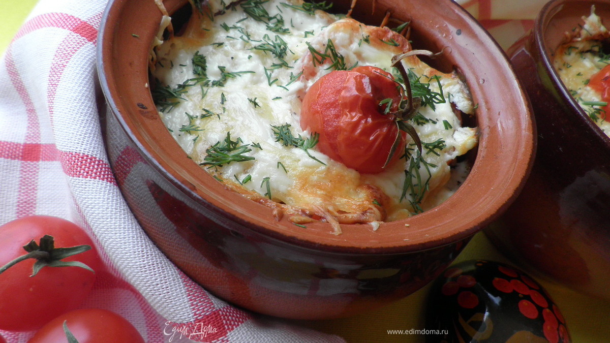 "Пикантный картофель" в горшочке