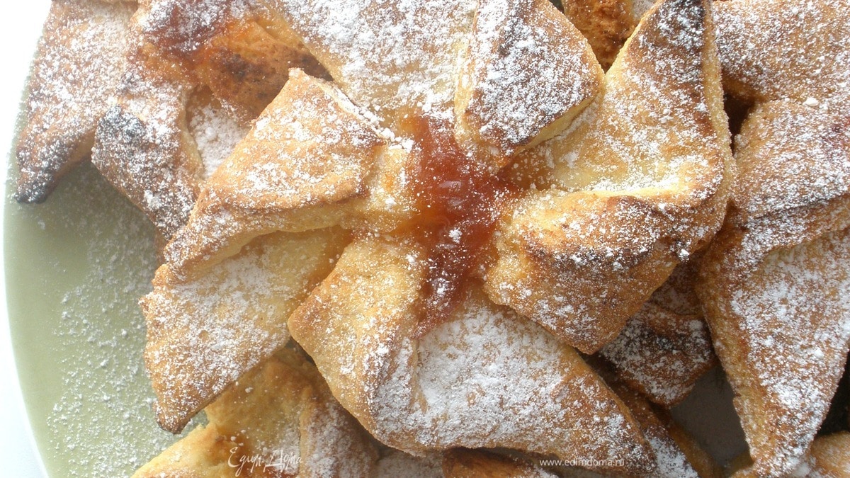 Творожные вертушки с джемом