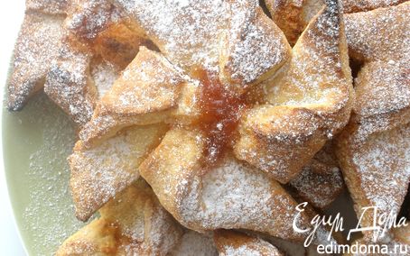 Рецепт Творожные вертушки с джемом