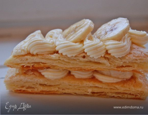 Мильфей с бананами