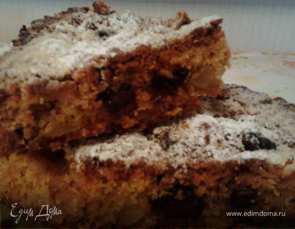 Яблочный кекс с шоколадом Яблочный кекс с шоколадом