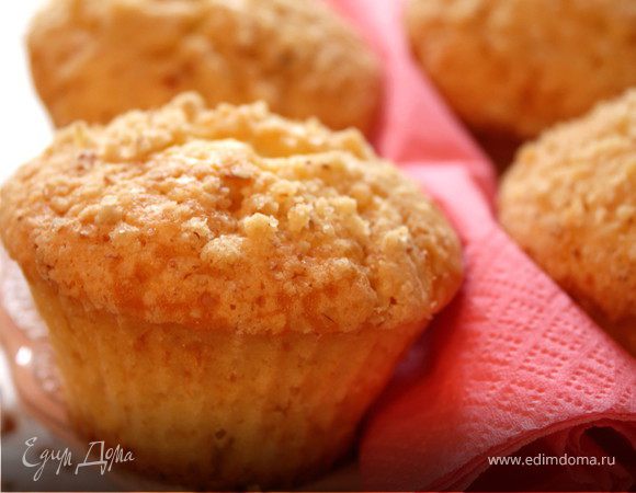 Лимонные кексы с миндальным штрейзелем Лимонные кексы с миндальным штрейзелем