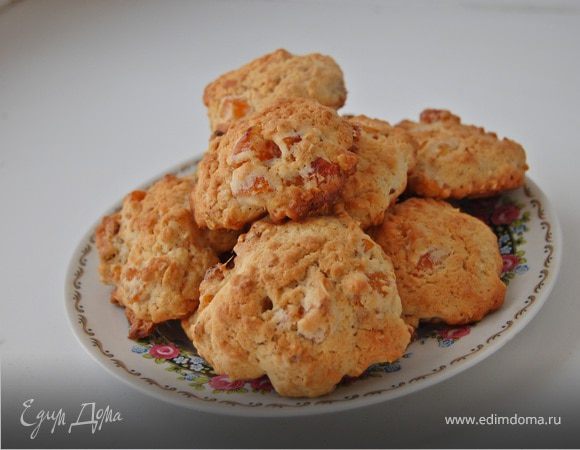 Овсяное печенье с курагой