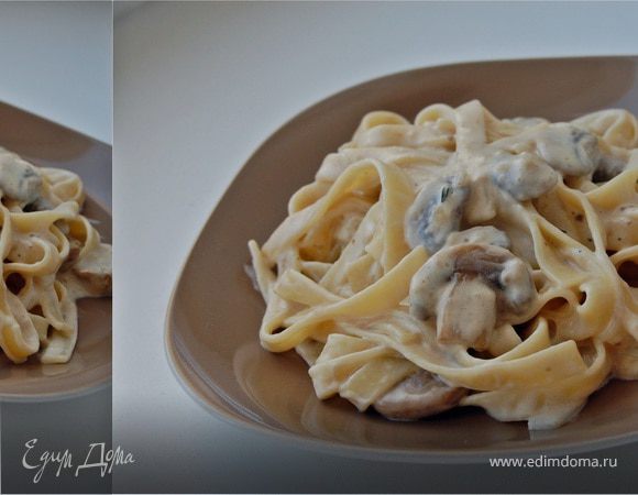 Феттучине с грибами