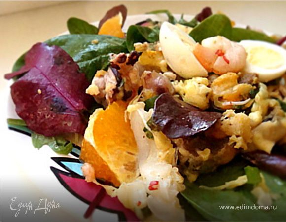 Теплый салат "Морское Танго"