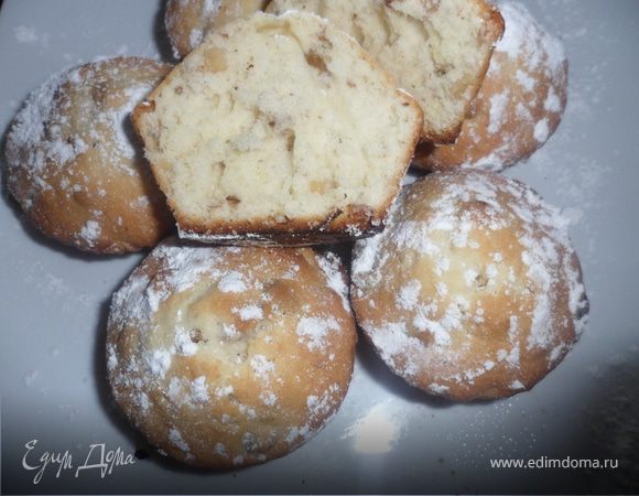 Ванильные маффины "Ореховое царство"