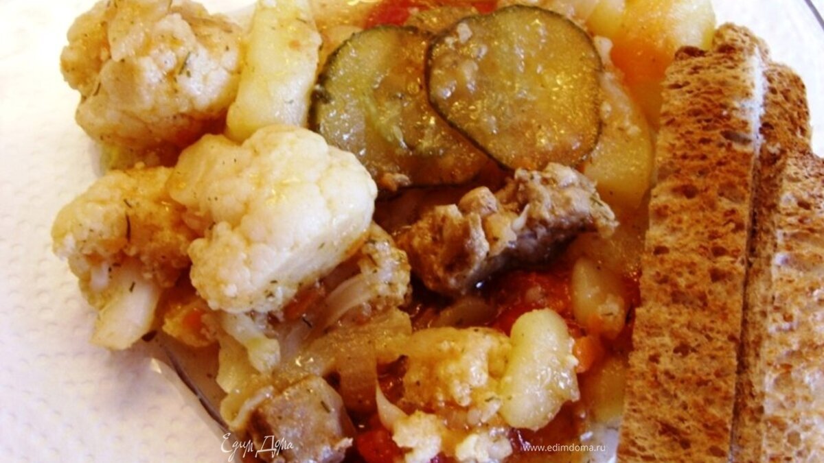 Солянка овощная с мясом