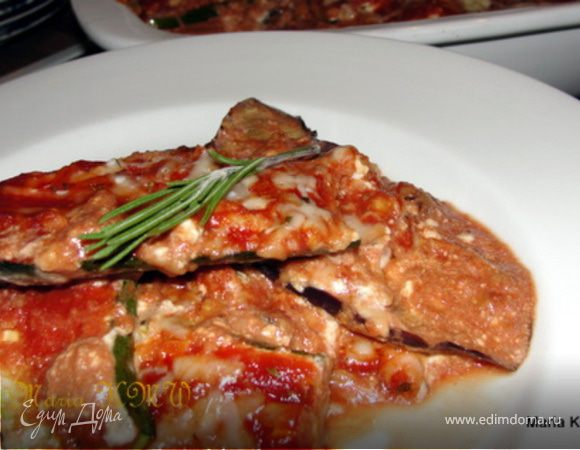 Баклажанно-томатный гратен