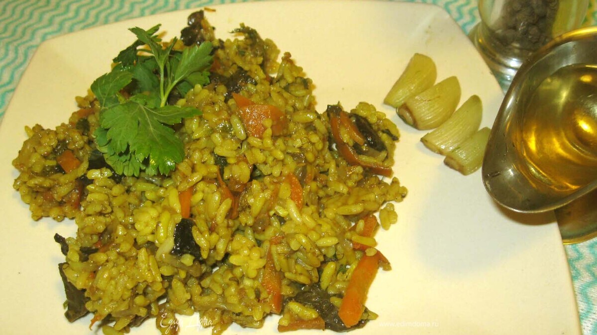 Грибной плов