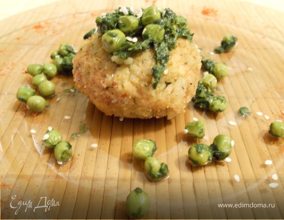 Рисовые зразы со шпинатным секретом