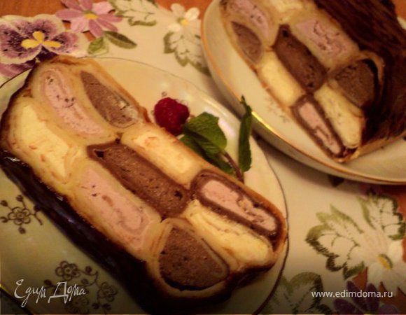 Блинный пирог с творожной начинкой Блинный пирог с творожной начинкой