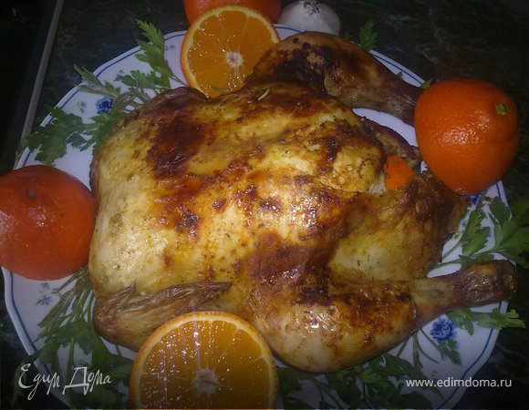 Курица с мандаринами Курица с мандаринами