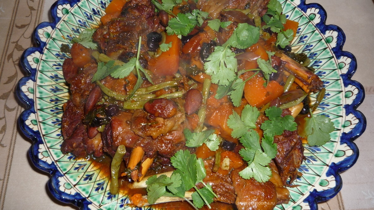 Тажин из баранины