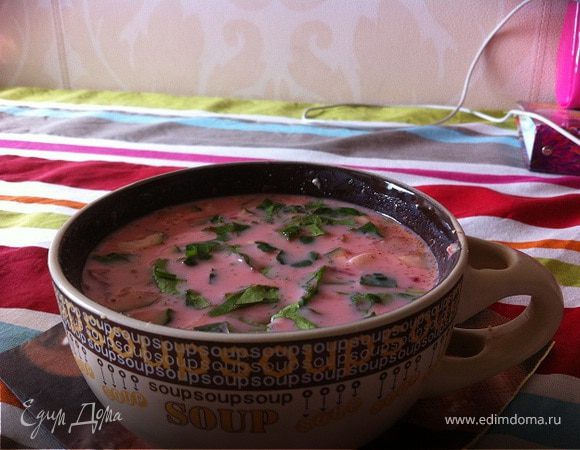 Легкий супчик на кефире