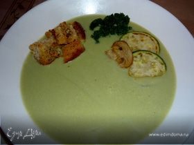 Крем-суп из кабачков и грибов