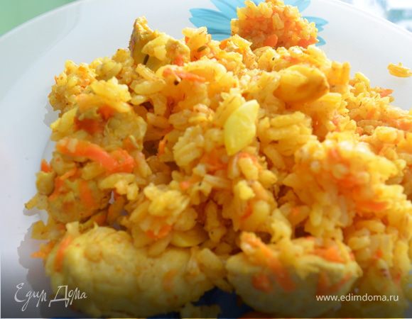 Ленивый плов с курицей Ленивый плов с курицей