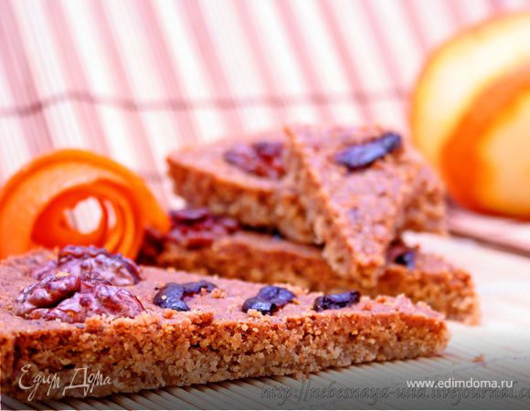 Ароматный апельсиново-ореховый шортбред 