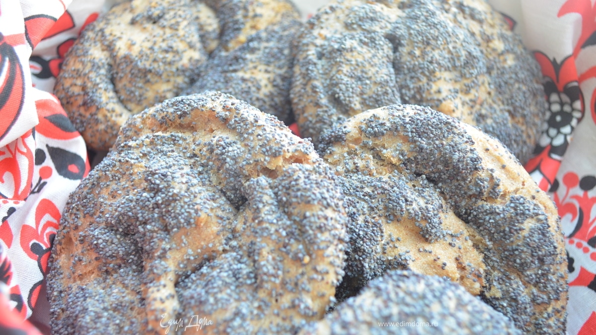  Ржаные хлебцы в маке