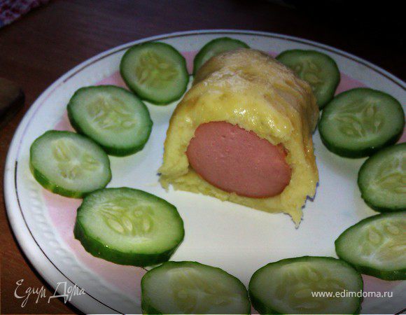 Cардельки в картофельном тесте